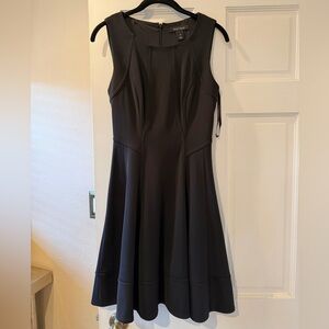White House Black Market Fit & Flare Black Cocktail Dress
